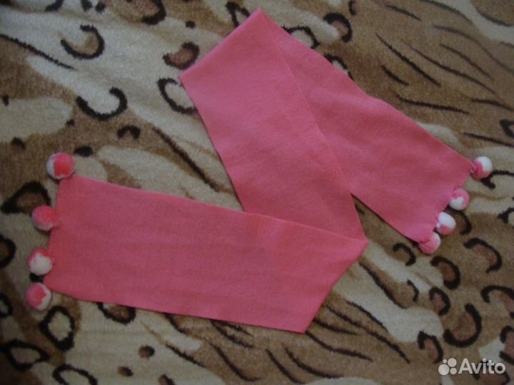 Шарф и перчатки для девочек