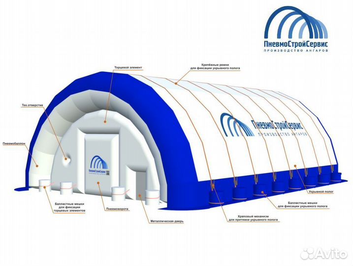 Надувные ангары в наличии
