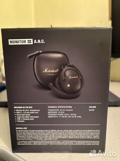 Marshall monitor iii a n c original