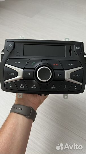 Штатная магнитола на LADA vesta + штатные колонки