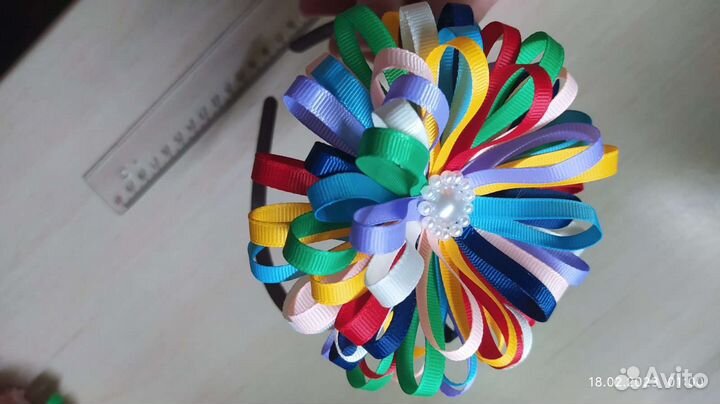 Резиночки для волос ручной работы