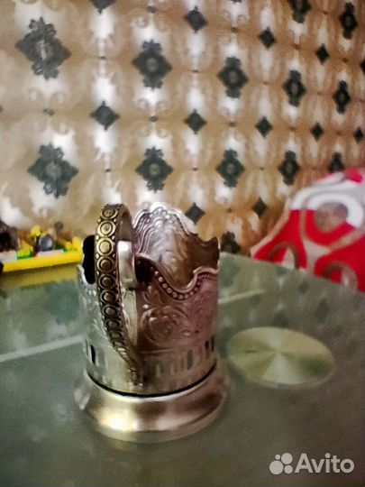 Подстаканник мельхиоровый