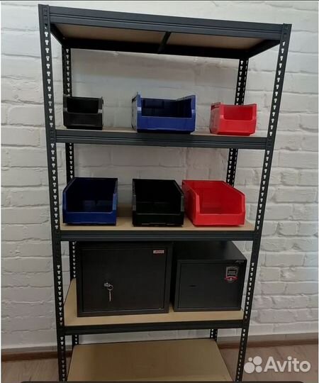 Стеллаж металлический черный