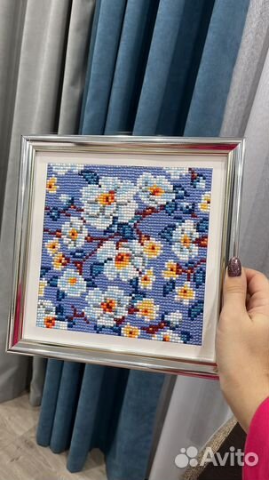 Алмазная мозаика готовая работа