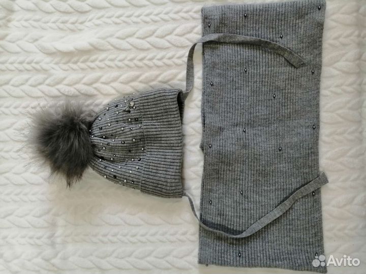 Шапка +хомут зимняя