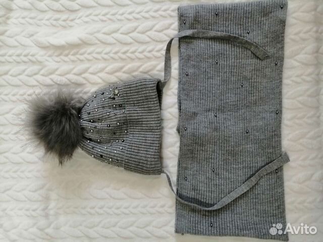 Шапка +хомут зимняя