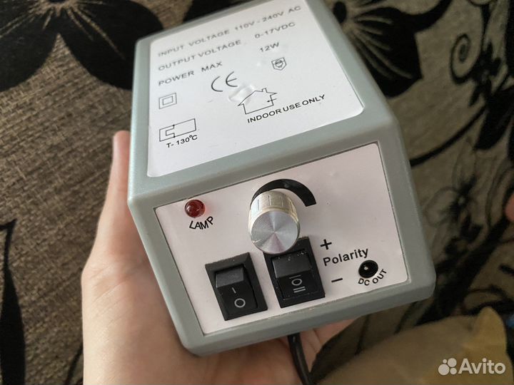 Лампа 48Вт, машинка для маникюра 20 тыс./об, 15Вт