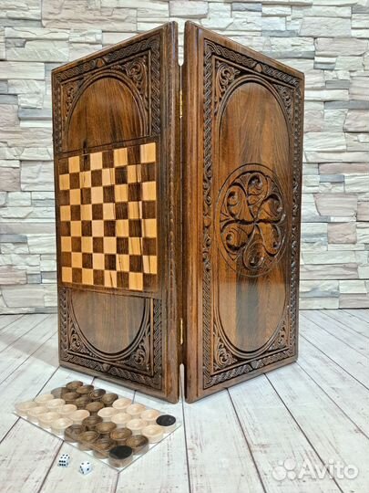 Нарды резные Орнаменты