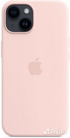 Силиконовый чехол для iPhone 14 (розовый)