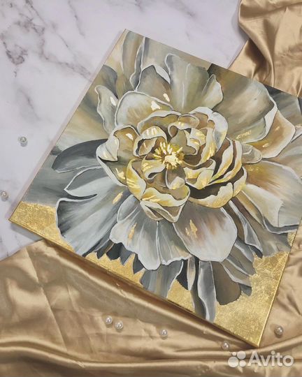 Интерьерная картина цветы подарок