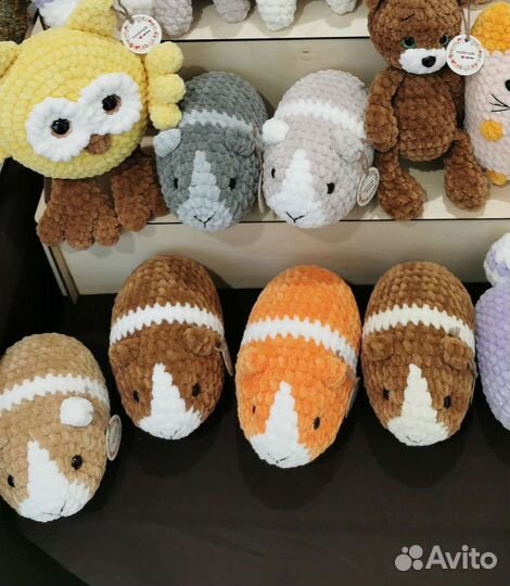 Игрушка Морская Свинка вязанная