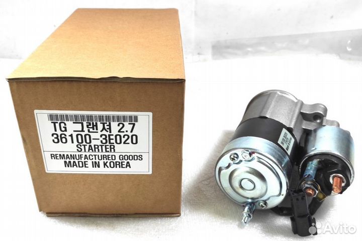 Стартер 361003E020 Santa Fe, Optima G6EA, G6BA REB