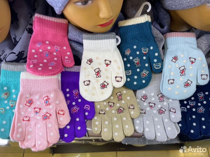Перчатки, варежки детские на осень/весну