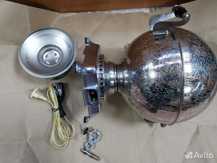 Новый электро Самовар 5 л тисненый,оригинал СССР