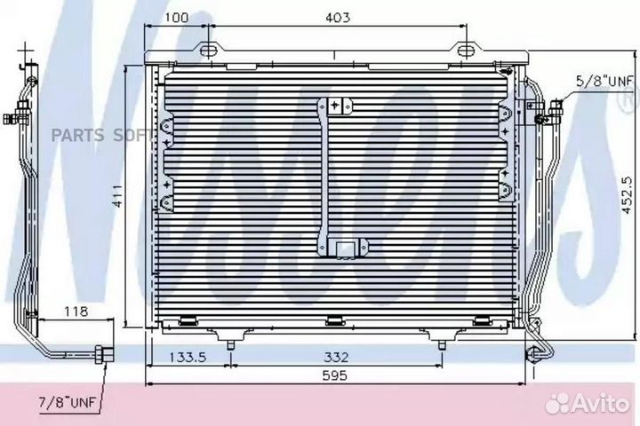 Радиатор кондиционера mercedes-benz C-series S202