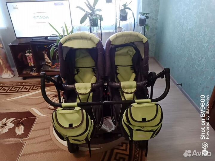 Коляска для двойни зима-лето