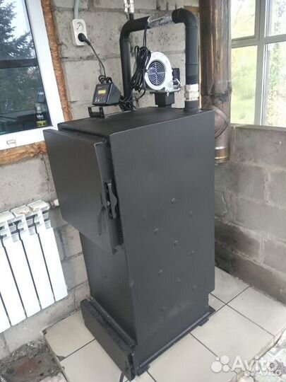 Котёл твердотопливный полуавтомат 80кВт