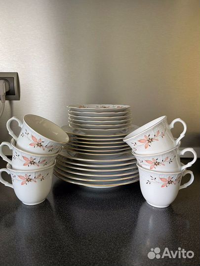 Сервиз. Посуда. Thun. Богемия. Чехия. Новый