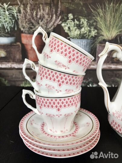 Кофейный сервиз Artil (Румыния),костяной фарфор