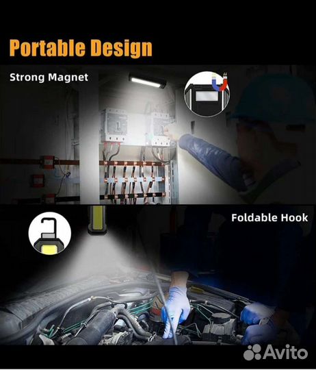 Водонепроницаемый светодиодный фонарик USB