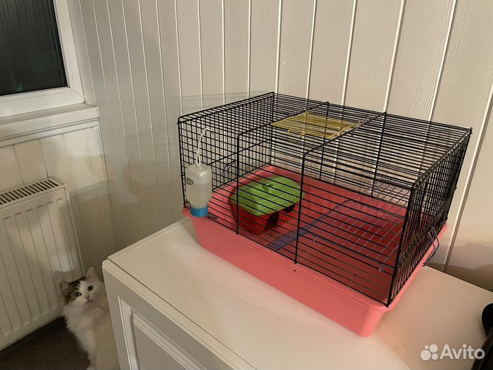 Клетка с домиком для хомяка