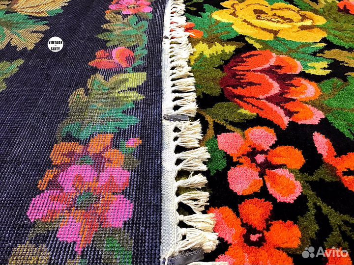 Ковер сибирский шерстяной ручной работы 50-60-е г