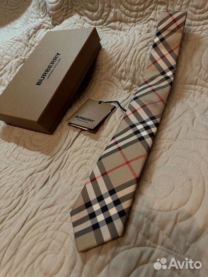 Галстук Burberry классика для костюма в подарок