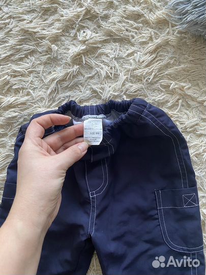 Плащевые брючки с утеплением для мальчика