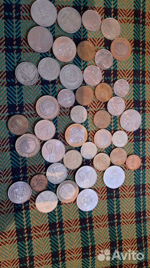 Монеты на обмен, есть и бумажные