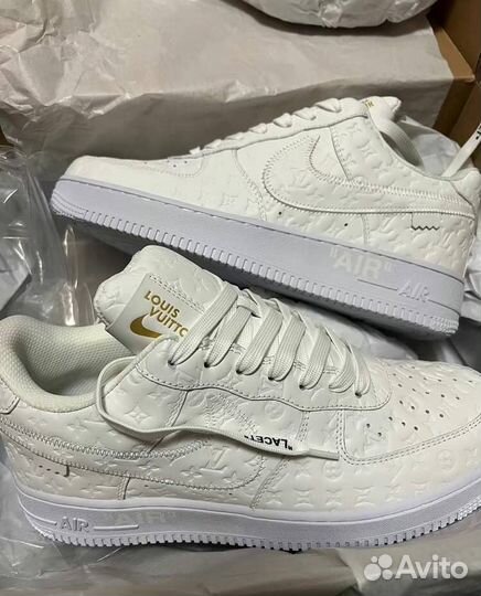 Louis Vuitton X Nike Air Force 1 Low Triple White