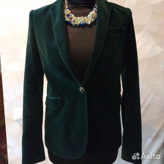 Пиджак бархатный massimo dutti