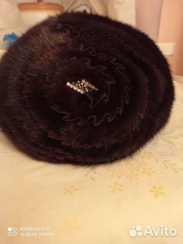 Берет женский новый из норки, с фабричной биркой