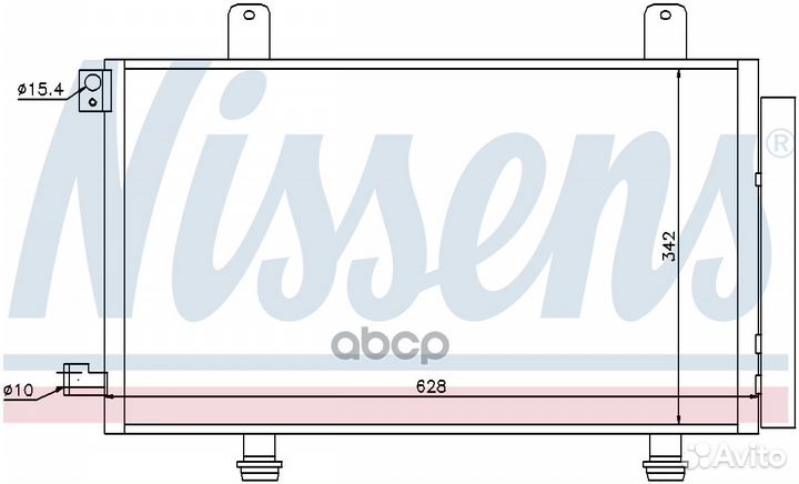 Радиатор кондиционера suzuki SX4 06- 94979 Nissens