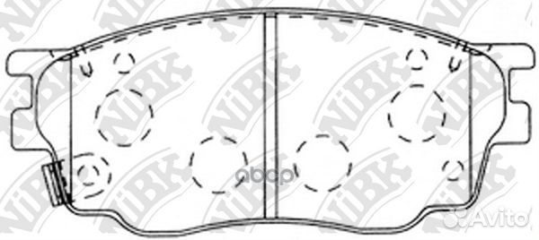 Колодки тормозные дисковые mazda 6 1.8 2007