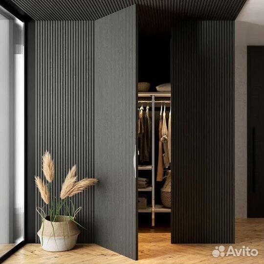 Пано мдф в шпоне дуба и американского ореха