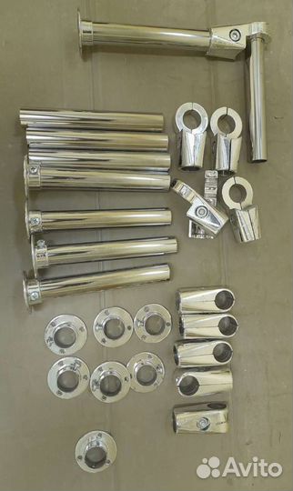 Трубы рейлинги с комлектующими для сборки