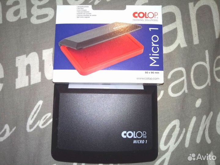 Штемпельная подушка не окрашенная