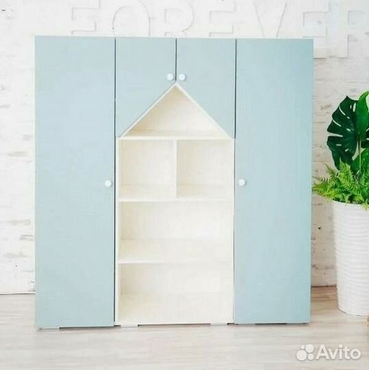 Детский шкаф «Домик» (разные цвета)
