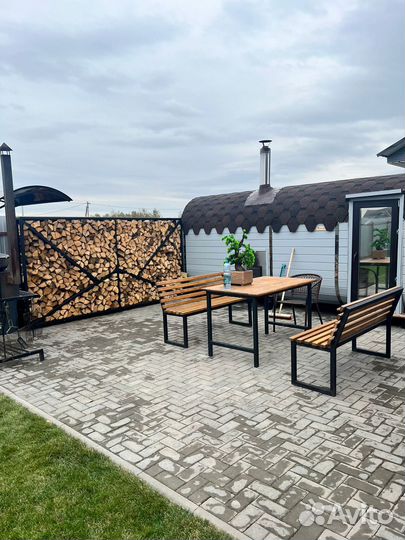 Дровница лофт / дровник уличный