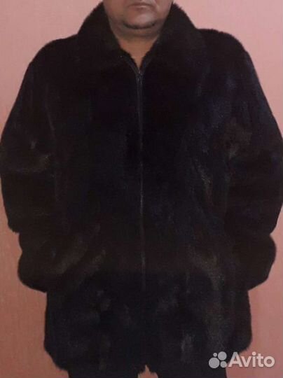 Шуба норковая мужская L