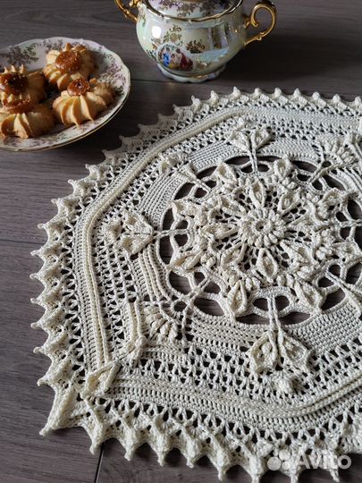 Салфетка крючком