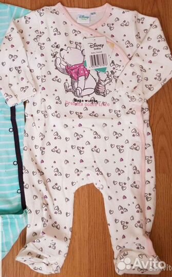 Комбинезон велюровый 68/74см Disney Винни