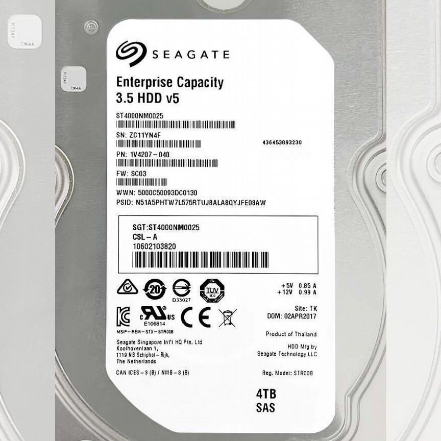 [S26361-F5626-L400] Жесткий Диск Fujitsu 10602103820 4tb 7200 Sas 3,5" S26361-F5626-L400