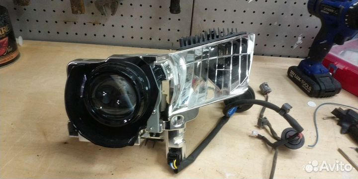 Линза фары левая Prado 150