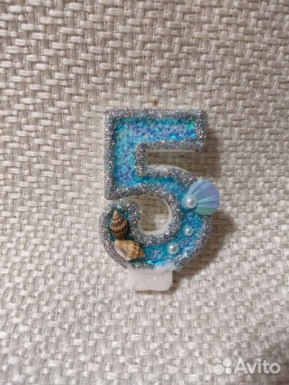 Свеча 5 на торт