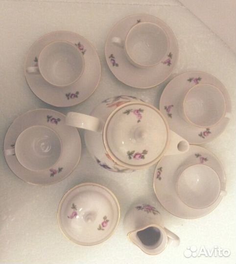 Фарфоровый сервиз кофейный Чехословакия