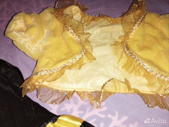 Костюм пчелы + платье 122-128