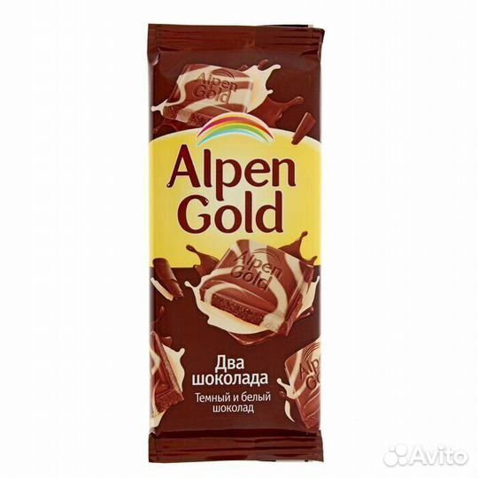 Шоколад Alpen Gold Два шоколада 100 г