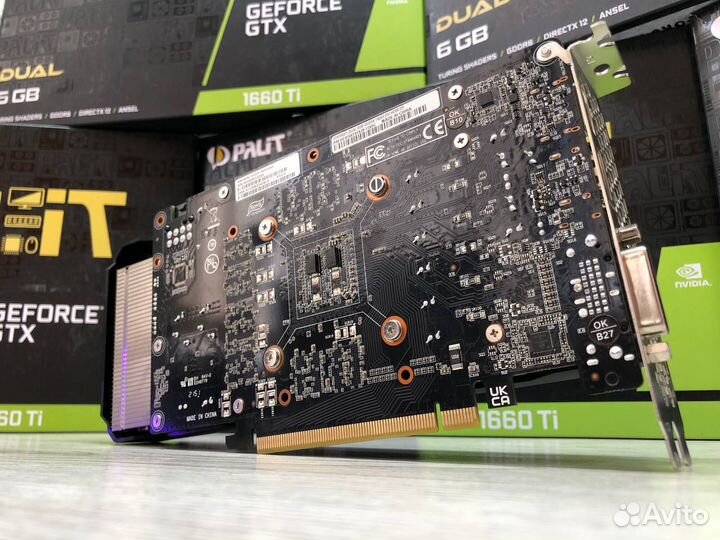 Palit GTX 1660 Ti Dual 6Gb На гарантии