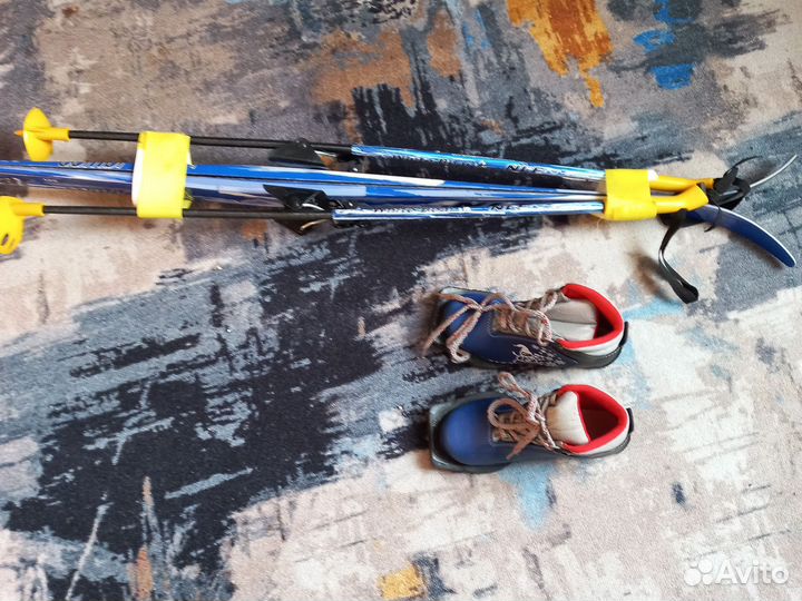 Лыжные палки + Ботинки 30 Размера